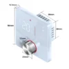 TR-01-biely-rozmery Termostat TR 01 manuálny (biely)
